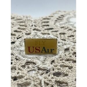 Vtg Fly US AIR Enamel Lapel Pin-